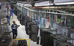 In step with the theme of this yearrsquos Manufacturing Month Whirlpool Corp working to change the perception of manufacturing in America by providing an inside look at its manufacturing processmdashshowing stepbystep how a 14000 pound roll of steel is transformed into a world class premium cooking product through the use of robotics connected technology and skilled manufacturing workersnbspThe company has been investing in its skilled workforce to ensure manufacturing jobs can remain In step with the theme of this yearrsquos Manufacturing Month Whirlpool Corp working to change the perception of manufacturing in America by providing an inside look at its manufacturing processmdashshowing stepbystep how a 14000 pound roll of steel is transformed into a world class premium cooking product through the use of robotics connected technology and skilled manufacturing workersnbspThe company has been investing in its skilled workforce to ensure manufacturing jobs can remain