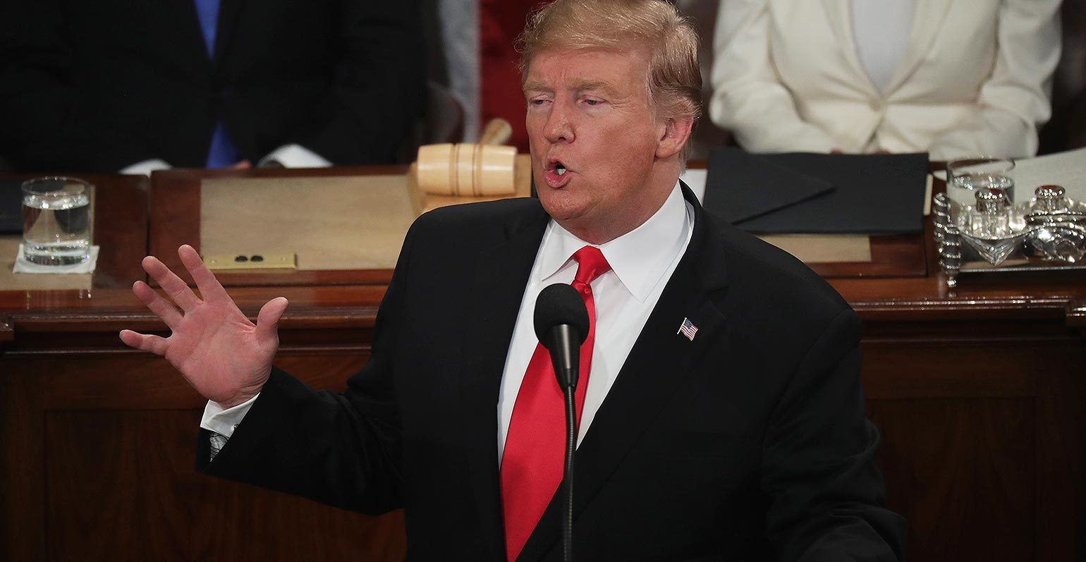 President Donald Trump at 2019 State of the Union Address