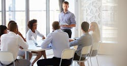 colleagues at business meeting colleagues at business meeting