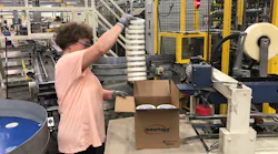 worker packing at Intertape Polymer Group