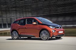 The batterypowered i3 is the first pure electric vehicle from BMW The concept carrsquos motor generates 170 hp and 184 ftlb of torque and send that power to the rear wheels through a singlestage gearbox The car accelerates from o to 62 mph in 72 seconds A fully charged battery will take the car about 90 miles depending on driving habits and conditions But an optional range extender which keeps the lithiumion batteryrsquos charge at a constant level during driving once it drops below a certa The batterypowered i3 is the first pure electric vehicle from BMW The concept carrsquos motor generates 170 hp and 184 ftlb of torque and send that power to the rear wheels through a singlestage gearbox The car accelerates from o to 62 mph in 72 seconds A fully charged battery will take the car about 90 miles depending on driving habits and conditions But an optional range extender which keeps the lithiumion batteryrsquos charge at a constant level during driving once it drops below a certa