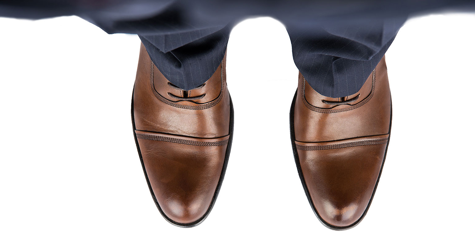 mens shoes looking from above