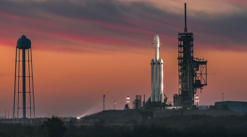 Industryweek 35209 Falcon Heavy Sunset Spacex Flickr 1620