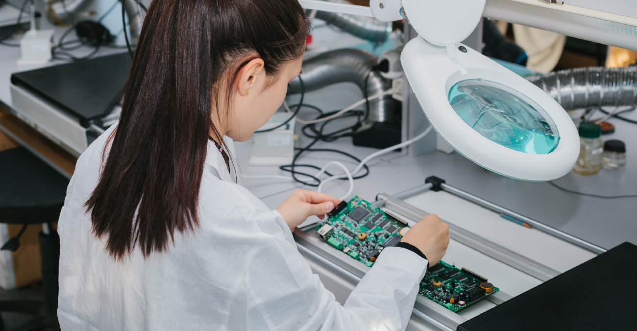 Microchip production factory