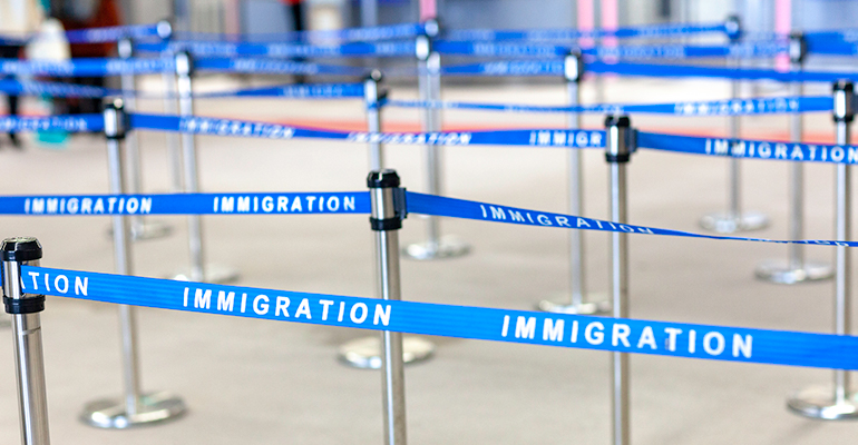 immigration line