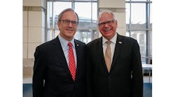 Ecolab CEO Doug Baker and Minnesota Governor Tim Walz