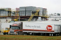 Tyson foods truck at plant