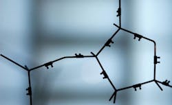 DNA Strands From A Double Helix Model DNA Strands From A Double Helix Model