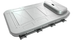 An aluminum sheet battery enclosure solution for the electric vehicle and battery markets, developed by Novelis Inc.