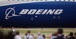 Boeing logo on a plane Boeing logo on a plane