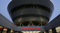 Porsche building in Leipzig, Germany