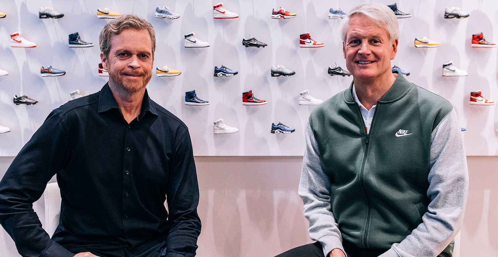 John Donahoe (right) and Mark Parker (left) Nike
