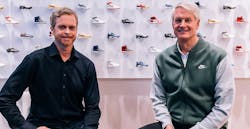 Nike board member John Donahoe (right) will succeed Mark Parker (left) as president &amp; CEO in 2020.