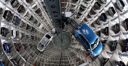 Industryweek 36503 Volkswagen Car Tower Interior Wolfsburg Germany Ronny Hartmann Afp Via Getty Images