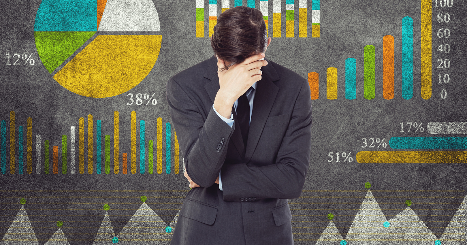 Frustrated business man