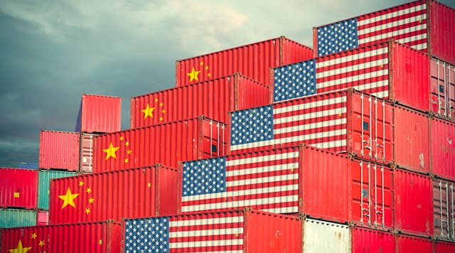 China and US container boxes
