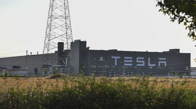 Tesla&apos;s first &apos;gigafactory&apos; in Shanghai, China. The second such factory is set to be built outside Berlin, Germany.