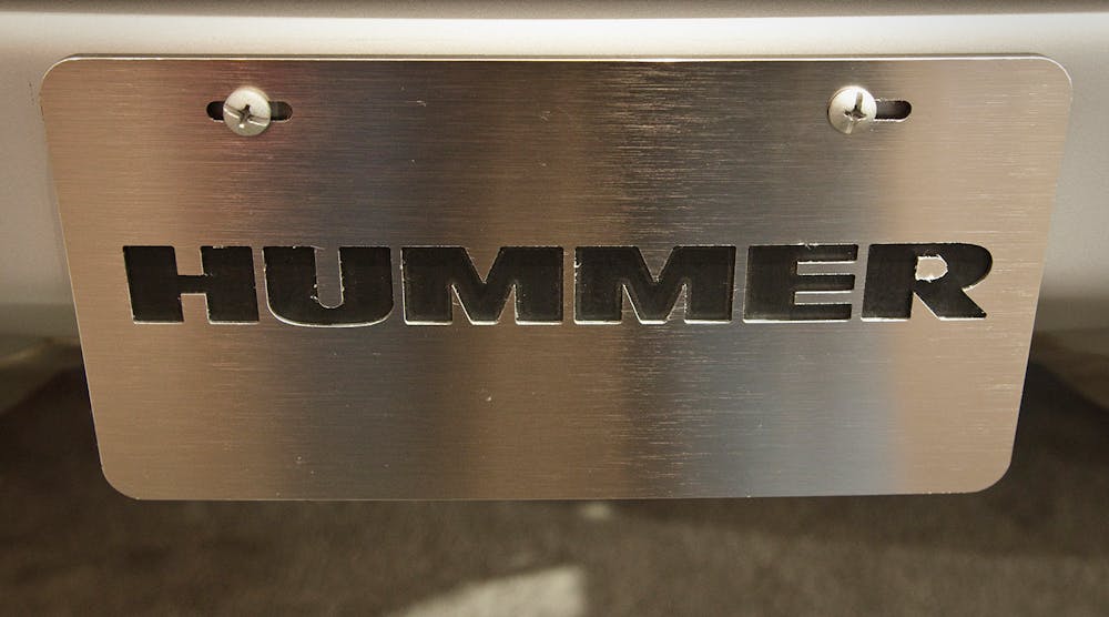 Hummer Nameplate Brand Gm Gmc James Leynse Corbis Via Getty