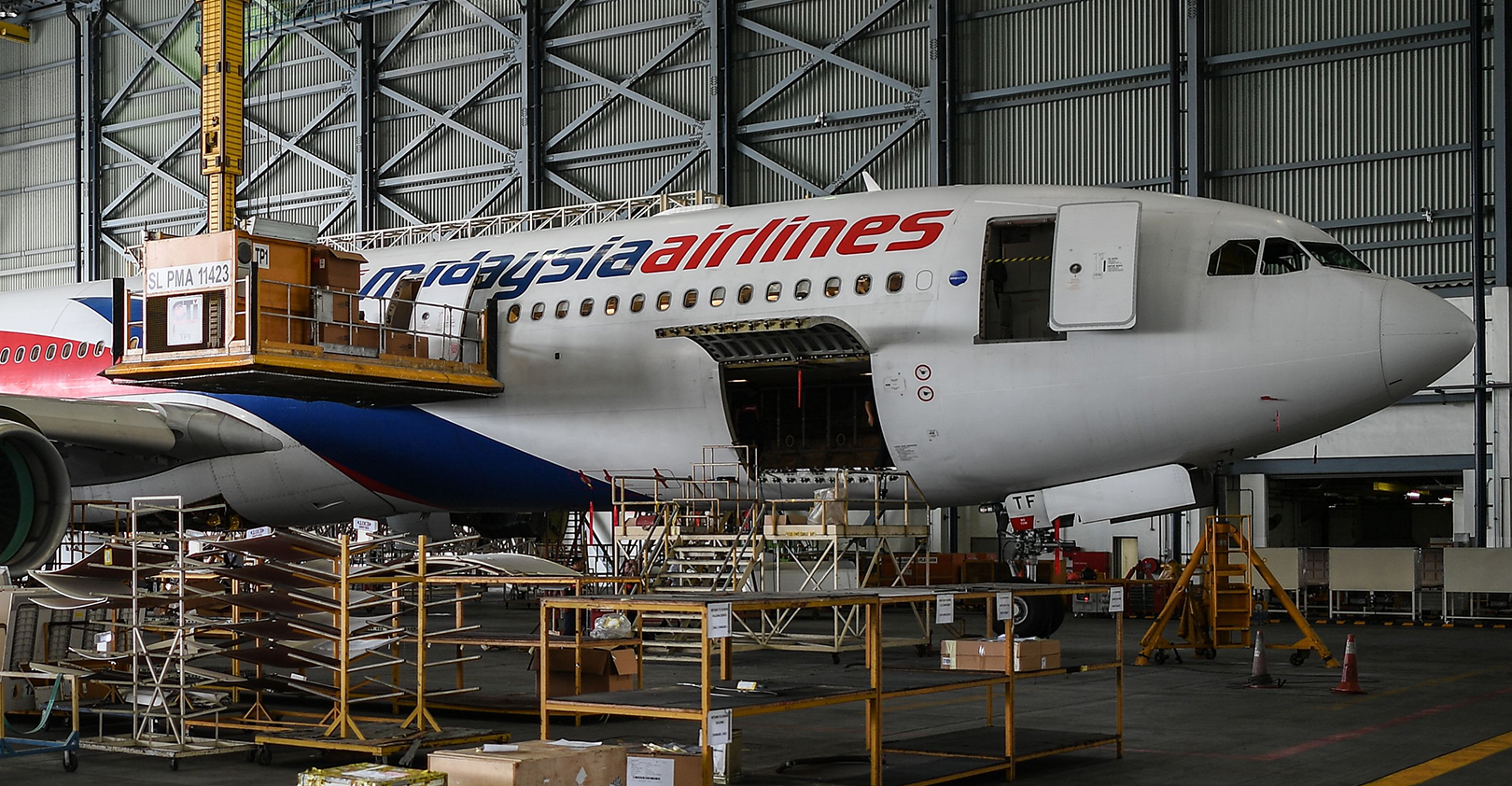 A Malaysian Airlines Airbus A330-300.