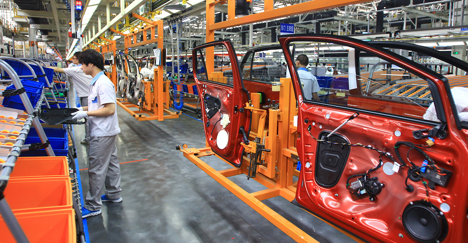 A Volkswagen plant in Foshan, China.
