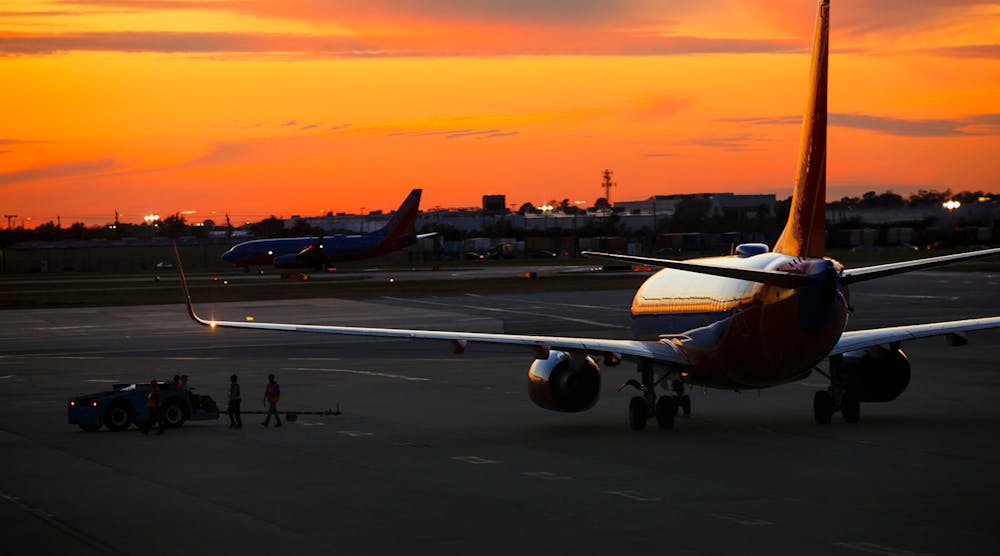 Boeing 737 Houston Texas Sunset John Gress Corbis Via Getty Images