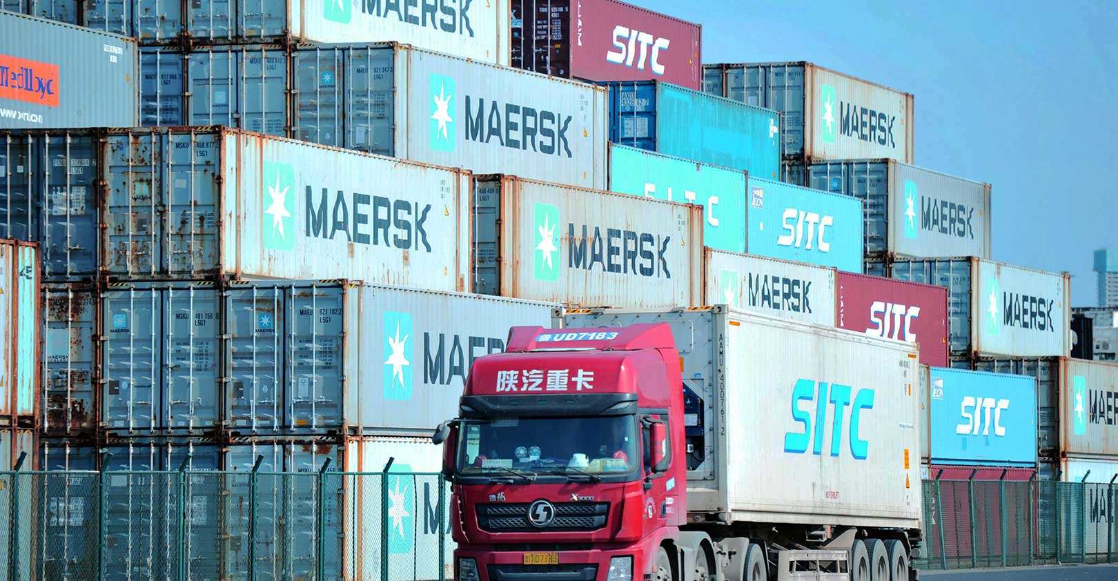 Chinese Shipping Containers Port Truck Qingdao China Str Afp Getty 5e3b32ae04fee