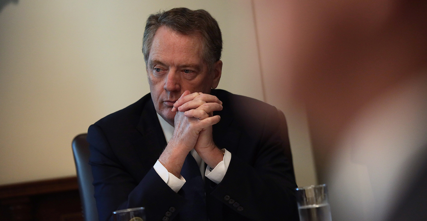 US Trade Representative Robert Lighthizer at a cabinet meeting, October 21, 2019