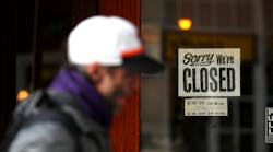 Sorry We&apos;re Closed Sign Covid 19 Coronavirus Justin Sullivan Getty Images