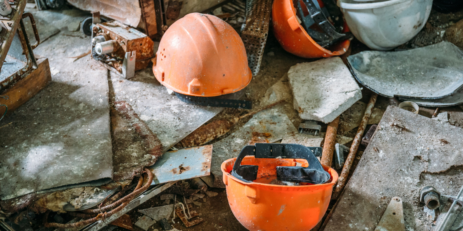 Orange Helmets Ded Mityay Dreamstime Industrial Floor 5eb2e636b51e1