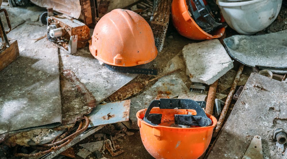 Orange Helmets Ded Mityay Dreamstime Industrial Floor