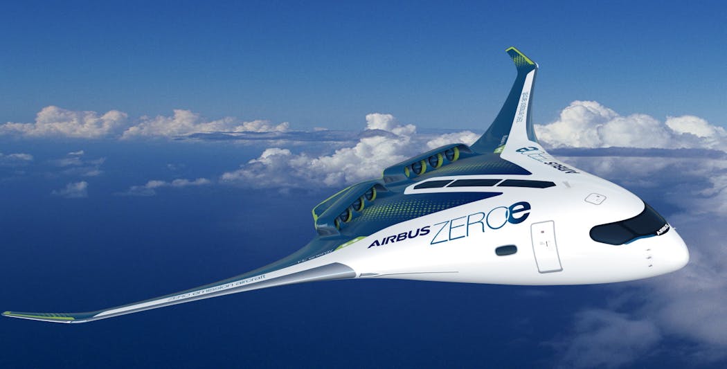 Airbus 3 Airbus Zer Oe Blended Wing Body Concept