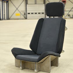 Seat support structure using EconCore honeycomb material (photo credit TUecomotive)