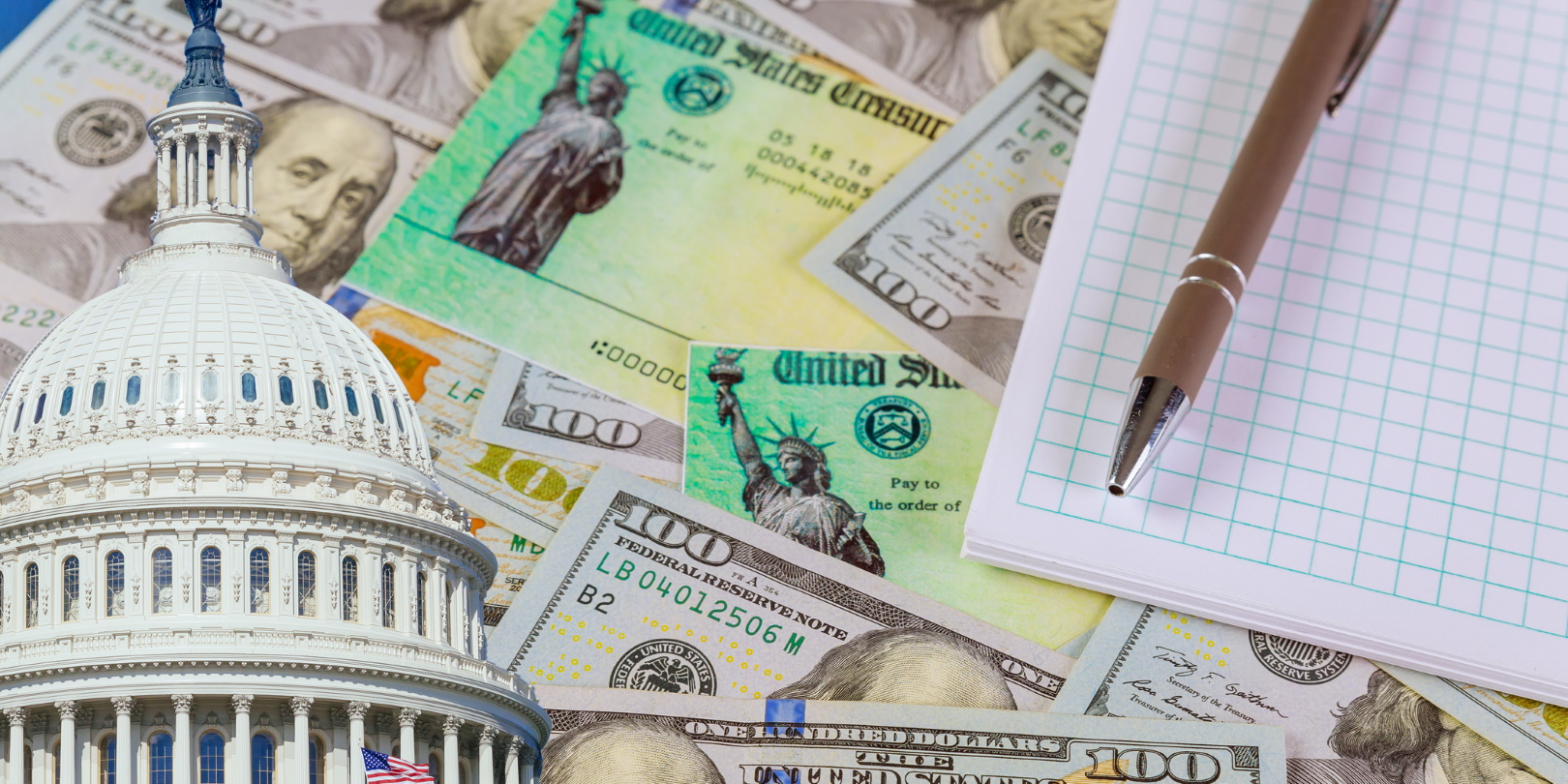 Capital Building Stimulus Checks Payment Math Relief Government Funding Pencil Photovs Dreamstime 5fea11247f6f6