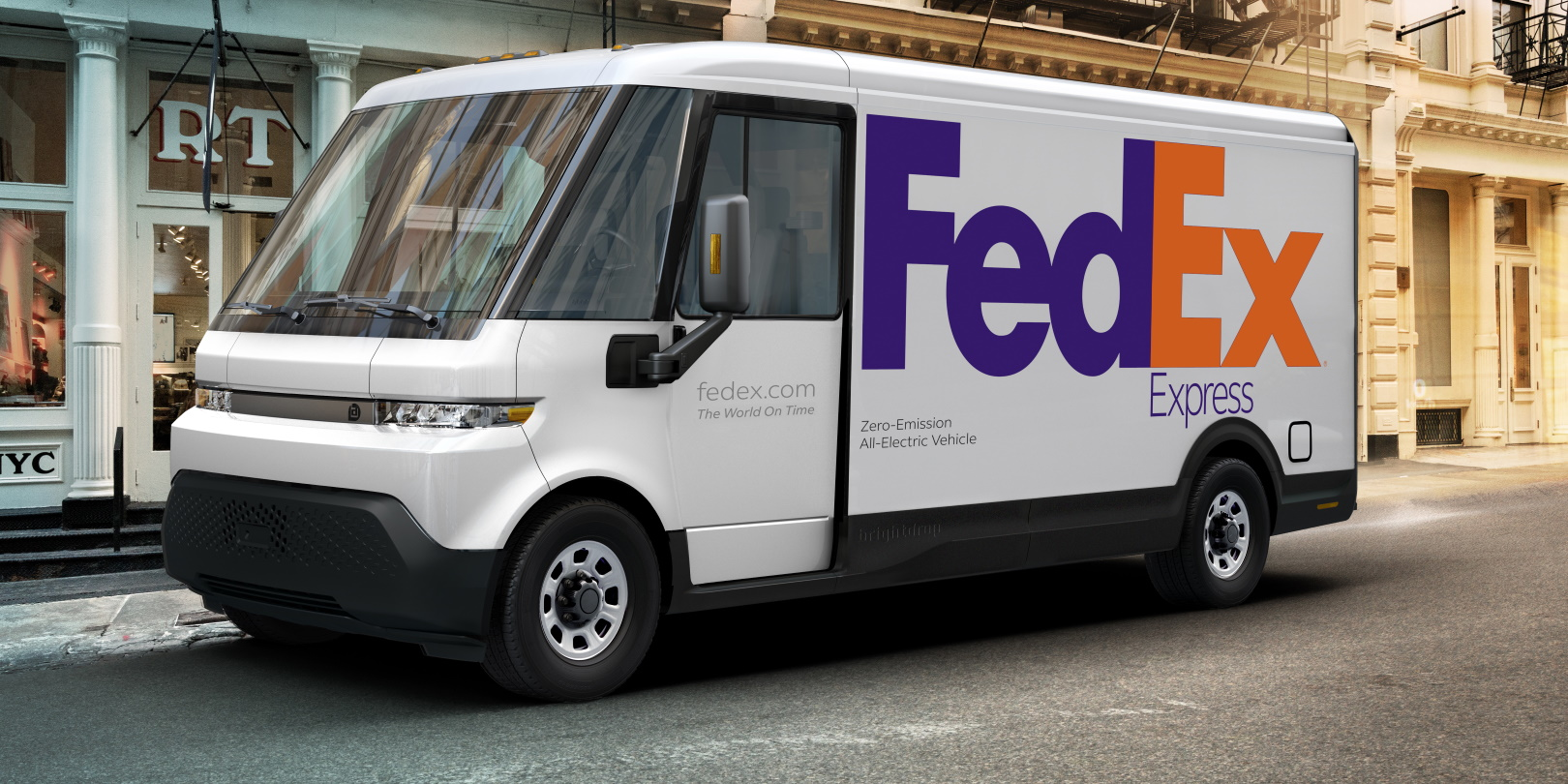 Gm Bright Drop Ev600 With Fed Ex Express Branding 5ffe941836536
