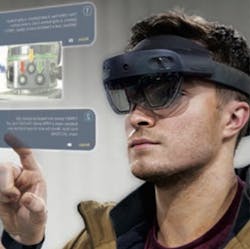 PBC Linear design engineer Beau Wileman demonstrates how the company uses augmented reality to speed up training and improve customer support. (Credit: PBC Linear) PBC Linear design engineer Beau Wileman demonstrates how the company uses augmented reality to speed up training and improve customer support. (Credit: PBC Linear)