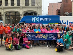 PPG employees marched in the Pittsburgh Pride Parade in 2018. Credit: PPG PPG employees marched in the Pittsburgh Pride Parade in 2018. Credit: PPG