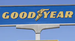 Goodyear Tires Sign Blue Yellow Blue Sky © Jonathan Weiss Dreamstime