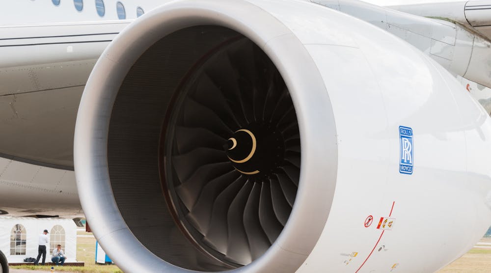 Rolls Royce Engine Airbus A350 900 Passenger Airliner &copy; Tornado144 Dreamstime