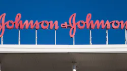 Johnson And Johnson Building Sign Red Rext Blue Pharmaceutical J+j © Manuel Esteban Dreamstime