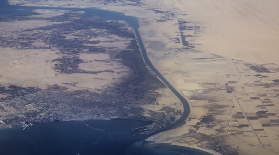 Suez Canal Aerial View &copy; Askme9 Dreamstime
