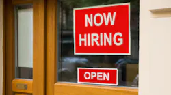 Red Now Hiring Sign Employment Talent Window© Andrey Popov Dreamstime