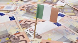 Ireland Irish Flag In Euros Concept &copy; Trustieee Dreamstime