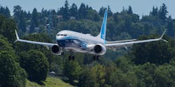 Boeing 737 10 First Test Flight Landing In Seattle Boeing Co