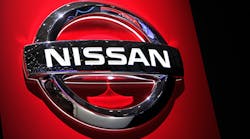 Nissan Logo On Red Harold Cunningham Getty Images