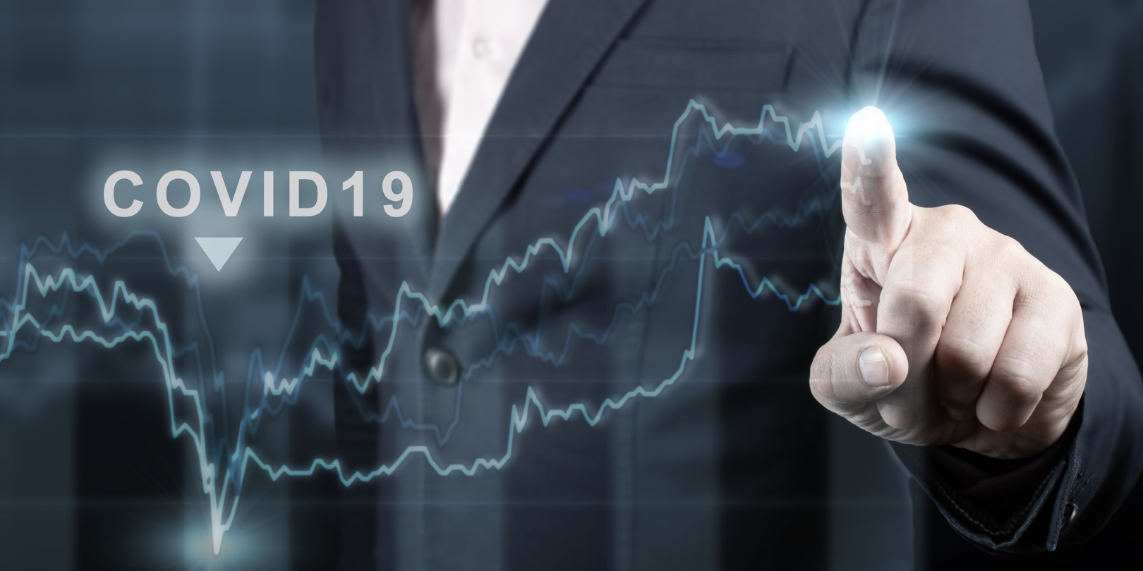 Covid 19 Economic Recovery Plot Graph Guy In Suit Pointing Finger Pavel Muravev Dreamstime 6103163b78113