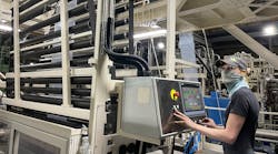 Lesley Burduck coordinates startup and control of extrusion line seven. Lesley Burduck coordinates startup and control of extrusion line seven.