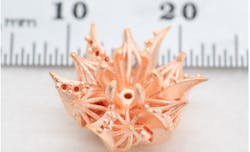 Holo printed and sintered setting with 300um features and a surface roughness that rivals castings. Holo printed and sintered setting with 300um features and a surface roughness that rivals castings.