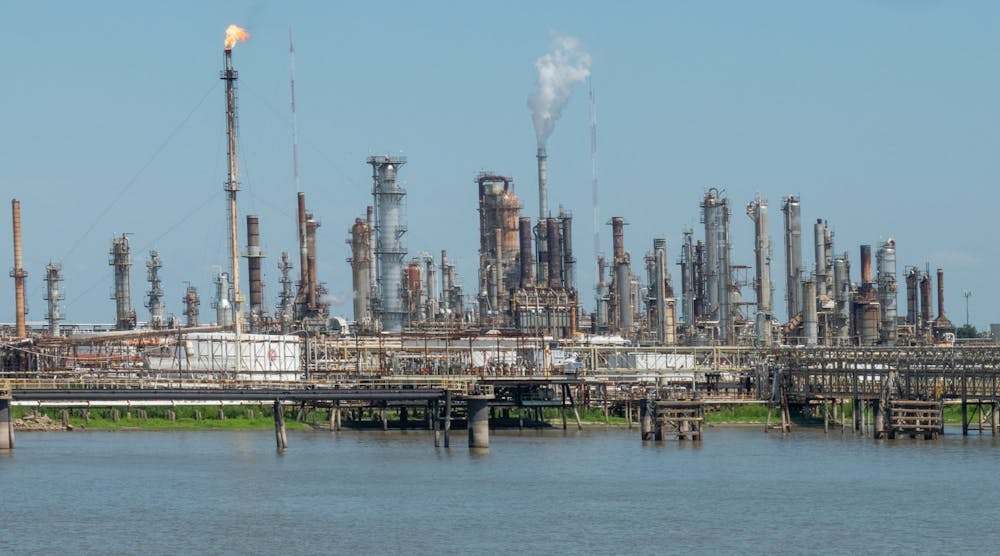 Louisiania Oil Refinery Coastal Petrochemical Burnoff &copy; Thomas Males Dreamstime