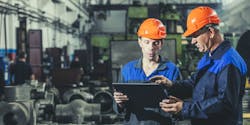 Two Workers At An Industrial Plant With A Tablet In Hand Working Together Manufacturing Activities Evgeniia Kuzmich Dreamstime 613047caad1a2 Two Workers At An Industrial Plant With A Tablet In Hand Working Together Manufacturing Activities Evgeniia Kuzmich Dreamstime 613047caad1a2