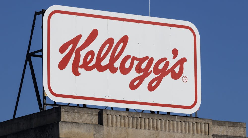 Kellogg Kellogg&apos;s Cereal Company Snack Food Sign Company Logo Logo Sign&copy; Jonathan Weiss Dreamstime